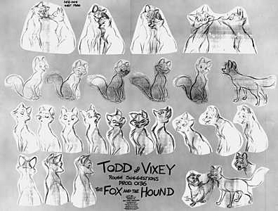 [Fox and the Hound Model Sheet]