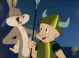 [Bugs Bunny and Elmer Fudd]